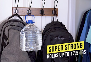 Super strong holds up to 17.5 lbs